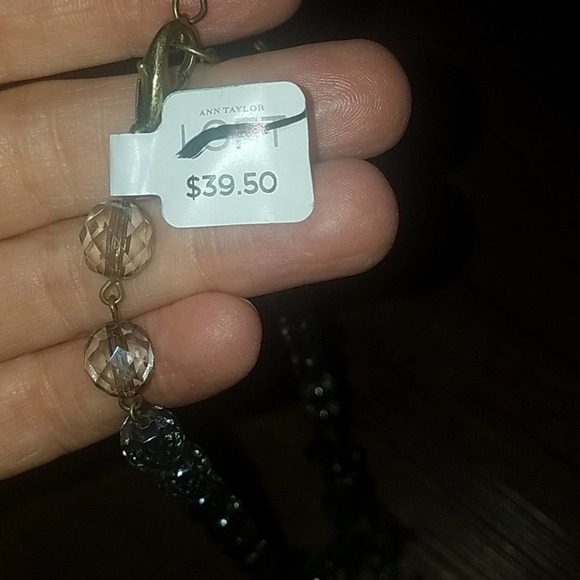Ann Taylor LOFT crystal necklace, $39, NWT - Picture 3 of 4